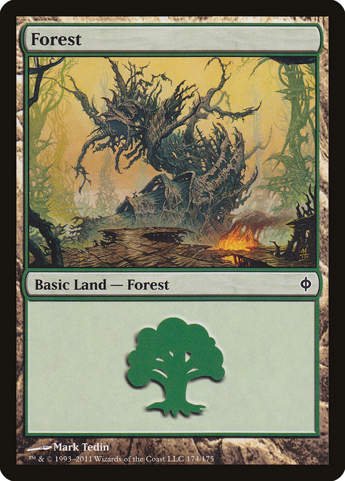 Forest (174) [New Phyrexia] | Deep Dive Games St. Marys