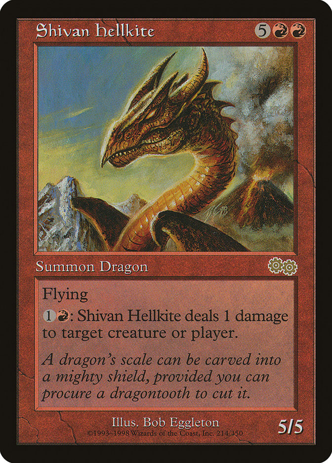 Shivan Hellkite [Urza's Saga] | Deep Dive Games St. Marys