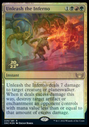 Unleash the Inferno [Streets of New Capenna Prerelease Promos] | Deep Dive Games St. Marys