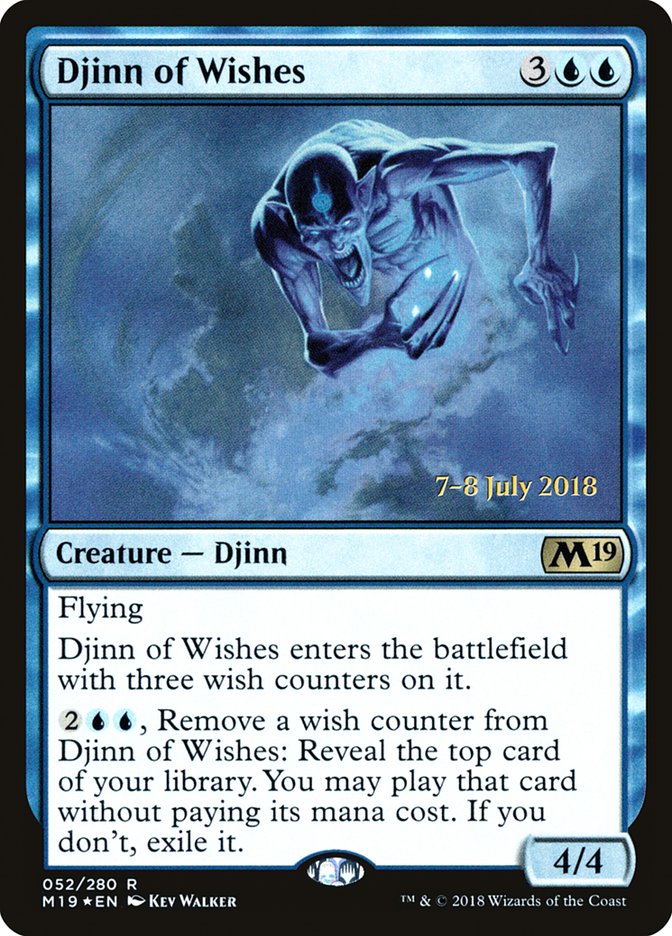 Djinn of Wishes [Core Set 2019 Prerelease Promos] | Deep Dive Games St. Marys