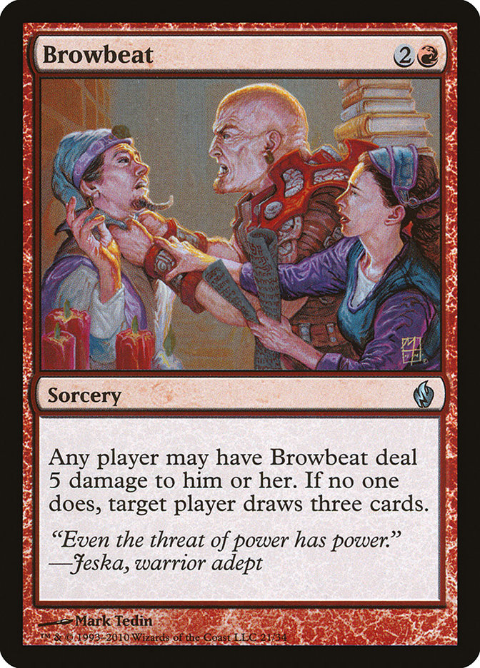 Browbeat [Premium Deck Series: Fire and Lightning] | Deep Dive Games St. Marys