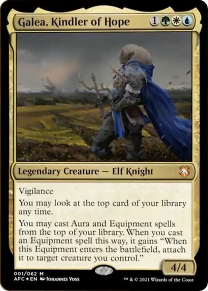 Galea, Kindler of Hope (Display Commander) [Dungeons & Dragons: Adventures in the Forgotten Realms Commander] | Deep Dive Games St. Marys