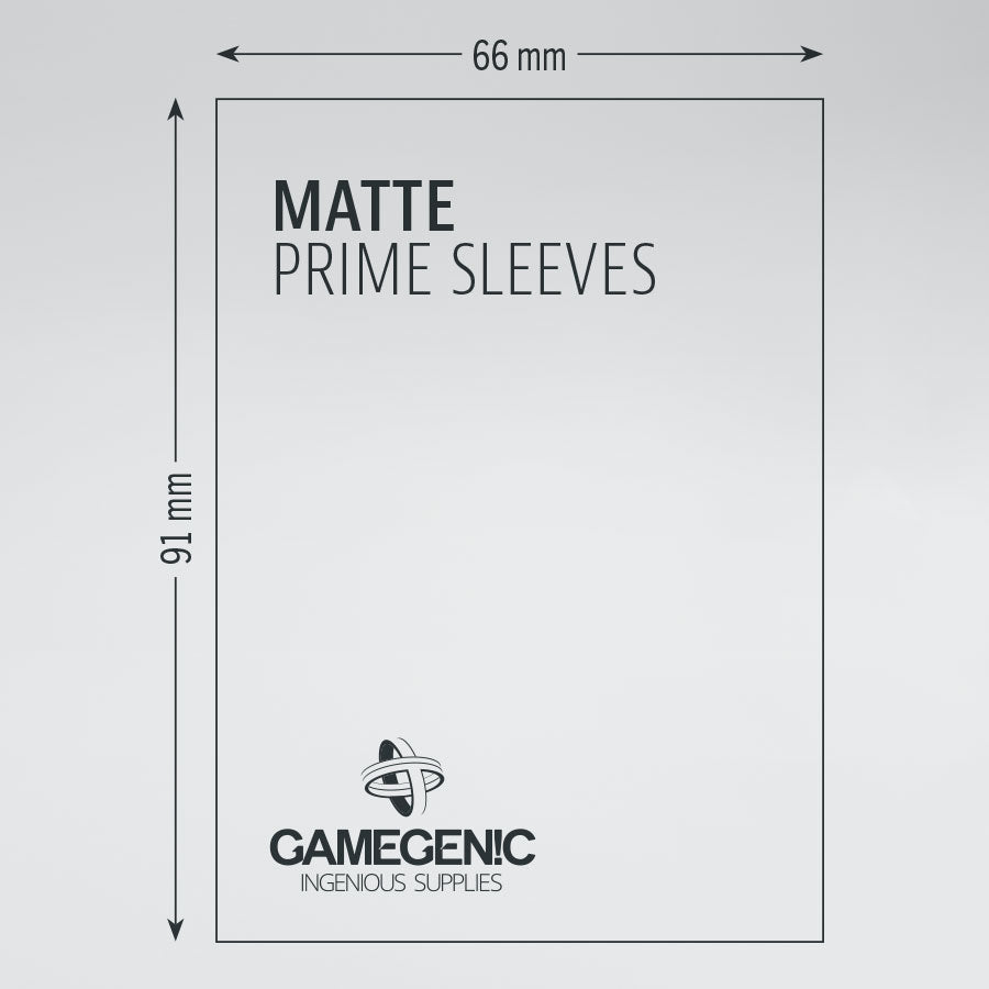 MATTE Prime Sleeves: Red | Deep Dive Games St. Marys